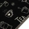 vidaXL Tapis de cuisine lavable imprim&eacute; Morning noir 60x300 cm velours
