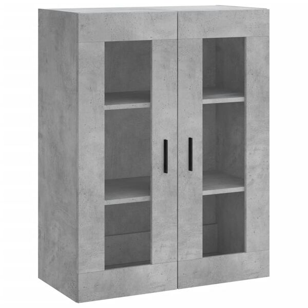 vidaXL Armoire murale gris b&eacute;ton 69,5x34x90 cm