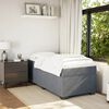 vidaXL Sommier &agrave; lattes de lit et matelas Gris fonc&eacute; 80x200 cm Velours