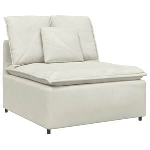 vidaXL Module central de canap&eacute; modulable avec coussins gris clair 100 cm