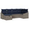 vidaXL Ensemble de Canap&eacute;s avec coussin 3 pcs polyrotin
