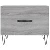 vidaXL Tables basses 2 pcs sonoma gris 50x50x40 cm bois d'ing&eacute;nierie