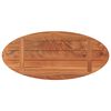 vidaXL Dessus de table 80x40x2,5 cm ovale bois massif d'acacia