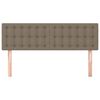 vidaXL T&ecirc;tes de lit Taupe 144x5x78/88 cm Tissu