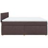 vidaXL Sommier &agrave; lattes de lit avec matelas Marron fonc&eacute; 180x200 cm