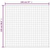 vidaXL Couverture lest&eacute;e Gris 220x240 cm 15 kg Tissu