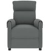 vidaXL Fauteuil de massage inclinable Gris fonc&eacute; Tissu