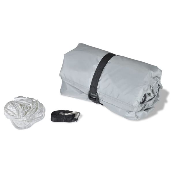 vidaXL Housses de bateau 2 pcs Gris Longueur 519-580 cm Largeur 294 cm
