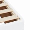 vidaXL Sommier à lattes de lit avec matelas Blanc 140x190cm Similicuir