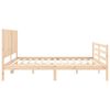 vidaXL Cadre de lit sans matelas 200x200 cm bois massif