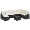 vidaXL Ensemble de canap&eacute; de jardin 9 pc polyrotin