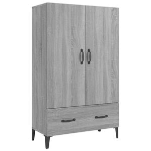 vidaXL Buffet Sonoma gris 70x31x115 cm Bois d'ing&eacute;nierie