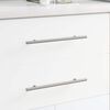 vidaXL Poign&eacute;e de cabinet 2 pcs Argent&eacute; 300 mm Acier inoxydable