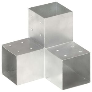 vidaXL Connecteur de poteau Forme en Y M&eacute;tal galvanis&eacute; 101x101 mm