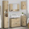 vidaXL Ensemble de mobilier de salle de bain 5 pcs Ch&ecirc;ne Sonoma