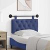 vidaXL T&ecirc;te de lit suspendue Bleu police 100 x 55 x 7 cm Velours