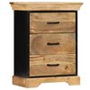 vidaXL Coffre à tiroirs 60 x 30 x 75 cm Bois solide de manguier