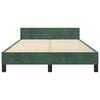 vidaXL Cadre de lit sans matelas vert fonc&eacute; 120x200 cm velours