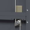 vidaXL Armoire de rangement 2 pcs Anthracite 90 x 40 x 200 cm Acier