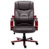 vidaXL Chaise de bureau Marron Cuir v&eacute;ritable