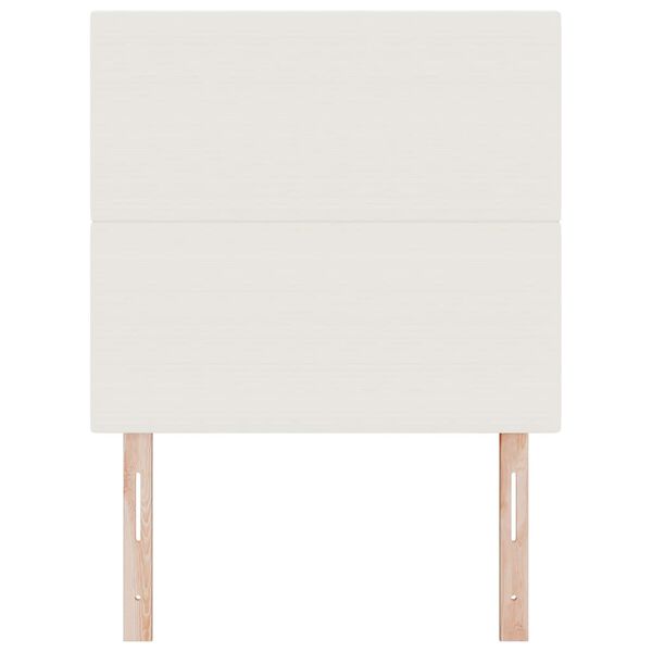 vidaXL T&ecirc;te de lit avec t&ecirc;te de lit Cr&egrave;me 100 cm Cuir synth&eacute;tique
