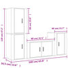 vidaXL Ensemble de meubles TV 4 pcs Ch&ecirc;ne sonoma Bois d'ing&eacute;nierie