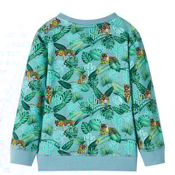 Sweatshirt pour enfants mélange vert clair 128
