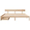 vidaXL Cadre de lit sans matelas 200x200 cm bois massif de pin