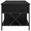 vidaXL Table basse Ch&ecirc;ne noir 100 x 55 x 48,5 cm Bois d'ing&eacute;nierie