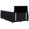 vidaXL Sommier &agrave; lattes de lit avec matelas noir 120x190 cm velours