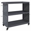 vidaXL Chariot &agrave; outils avec &eacute;tag&egrave;re Anthracite 75 x 35 x 73 cm