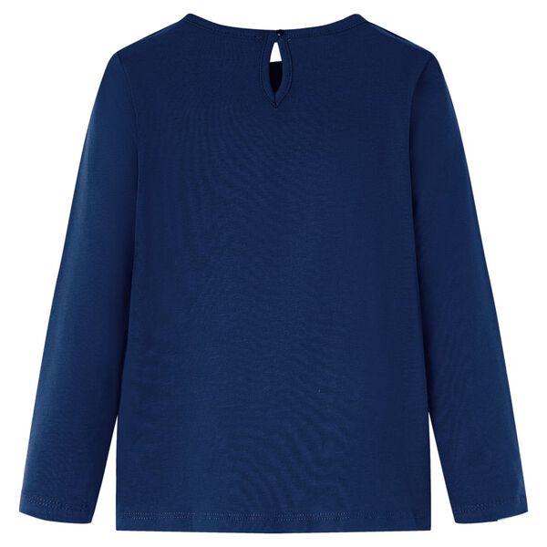 T-shirt enfants manches longues bleu marine 128