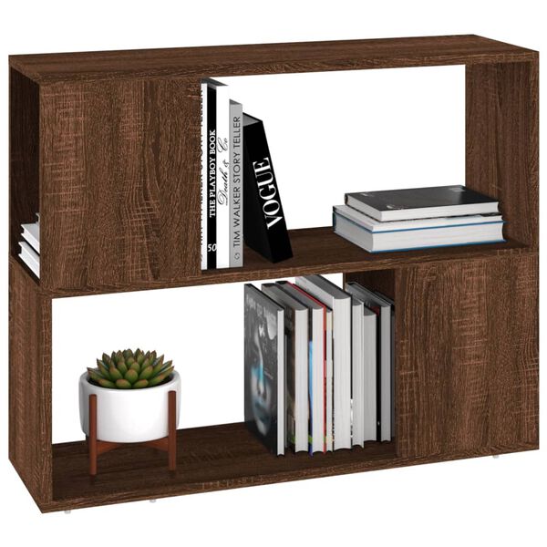 vidaXL Biblioth&egrave;que/S&eacute;parateur de pi&egrave;ce Ch&ecirc;ne marron 80x24x63 cm