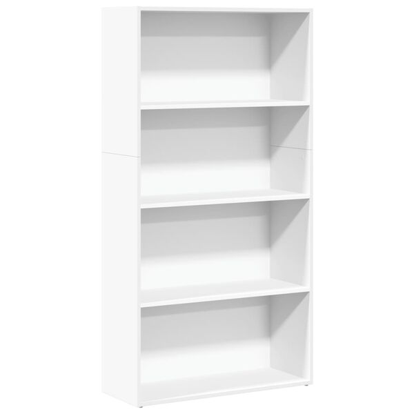 vidaXL Biblioth&egrave;que blanc 80x30x152 cm bois d'ing&eacute;nierie