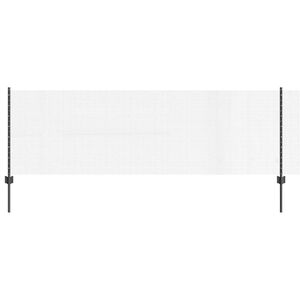 vidaXL Cl&ocirc;ture en fil soud&eacute; avec poteaux 100 x 0,8 m Gris Maille