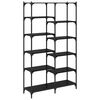 vidaXL &Eacute;tag&egrave;re Ch&ecirc;ne noir 100 x 32 x 170 cm Bois d'ing&eacute;nierie