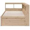 vidaXL Lit biblioth&egrave;que sans matelas 100x200 cm bois massif de pin