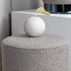Venture Home Pouf Benji 35x35x42,5 cm Teddy Noir et gr&egrave;ge
