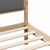 vidaXL Cadre de lit Gris fonc&eacute; 135 x 190 cm Pin massif