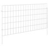 vidaXL Cl&ocirc;ture de jardin avec piquets 24 pcs 95 x 50 cm Mesh Argent&eacute;