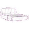vidaXL Cadre de lit sans matelas Hanko bleu 120x200 cm velours