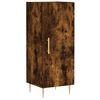 vidaXL Buffet haut Ch&ecirc;ne fum&eacute; 34,5x34x180 cm Bois d'ing&eacute;nierie