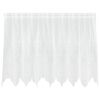 vidaXL Rideau en Dentelle avec des rideaux Blanc 80 x 200 cm Polyester