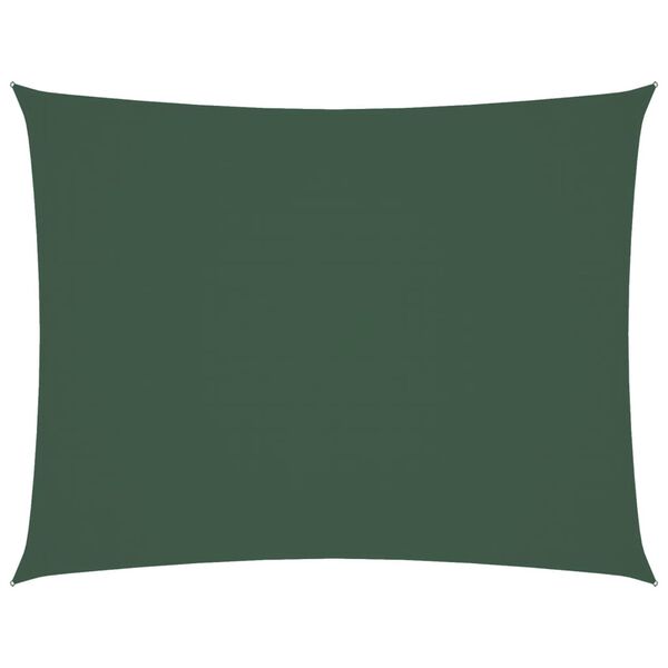 vidaXL Voile de parasol tissu oxford rectangulaire 4x5 m vert fonc&eacute;