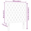 vidaXL T&ecirc;te de lit avec t&ecirc;te de lit Rose 100 cm Cuir synth&eacute;tique