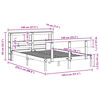 vidaXL Cadre de lit sans matelas 140x200 cm bois massif de pin