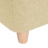 vidaXL Canap&eacute; pour chien Cr&egrave;me 60x37x39 cm Lin