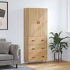 vidaXL Buffet haut Ch&ecirc;ne sonoma 69,5x34x180 cm Bois d'ing&eacute;nierie