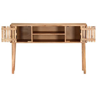 vidaXL Table console 120 x 35 x 76 cm Bois d'acacia massif