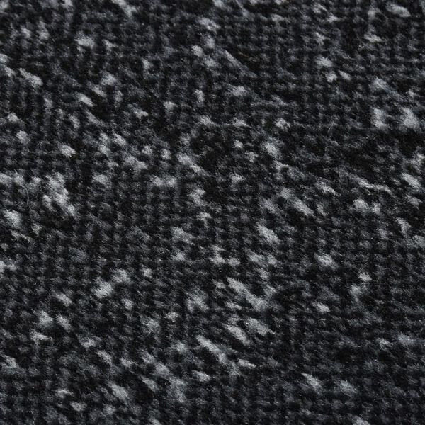 vidaXL Tapis BCF Anthracite 100x450 cm